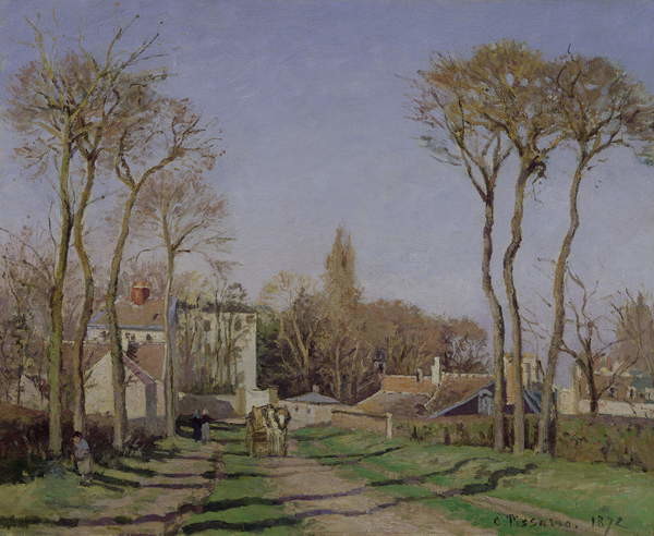 Canvas Print Entrance to the Village of Voisins, Yvelines, 1872