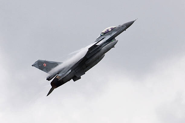 Canvas Print F-16 Jet Fighter of Polish Air Force