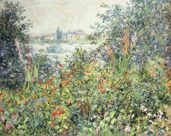 Canvas Print Flowers at Vetheuil; Fleurs a Vetheuil, 1881