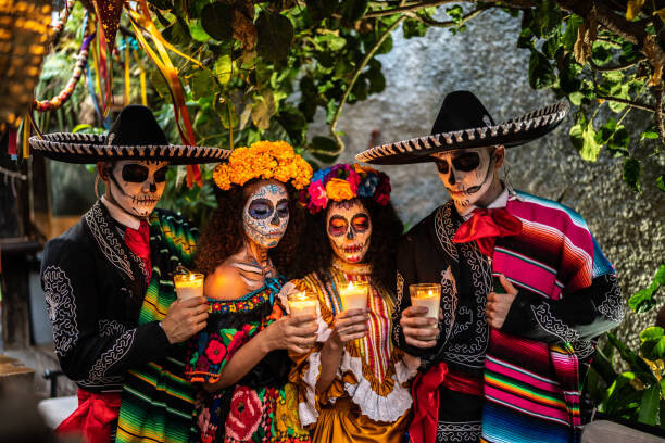 Canvas Print Friends celebrating the day of the