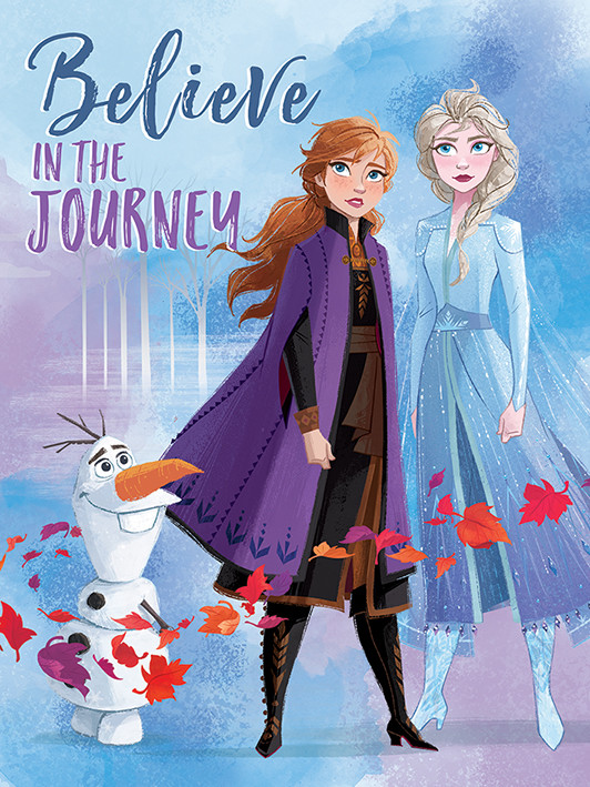 Canvas Print Frozen 2 - Believe in the Journey