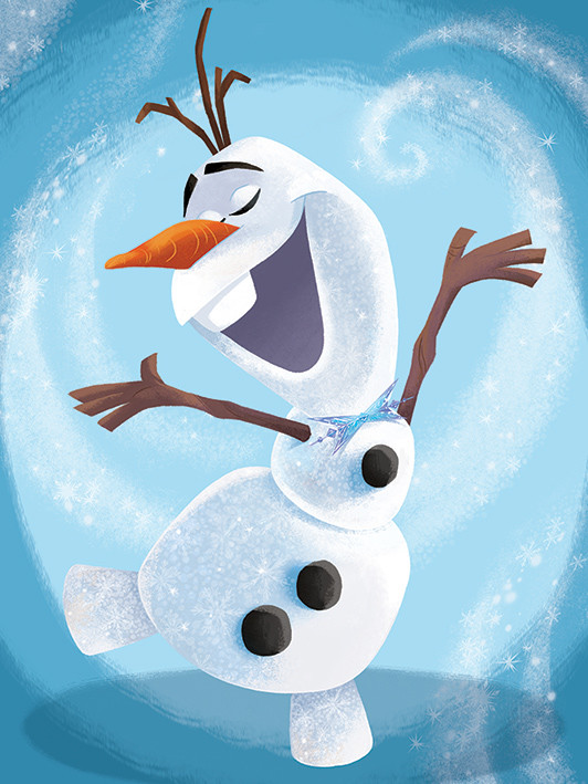 winnen Rechtmatig kassa Canvas Print Frozen - Olaf Dance | Fine Art Prints & Wall Decorations