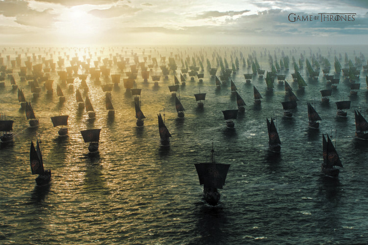 Canvas Print Game of Thrones - Targaryen's ship army