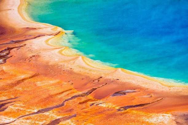 Canvas Print Grand Prismatic Spring in Yellowstone in the USA