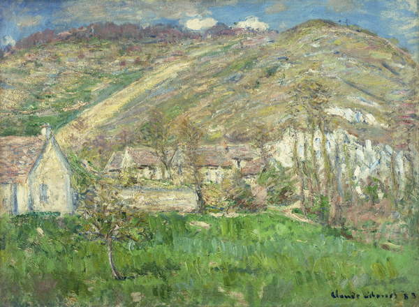 Canvas Print Hamlet in the Cliffs near Giverny; Hameau de Falaises pres Giverny
