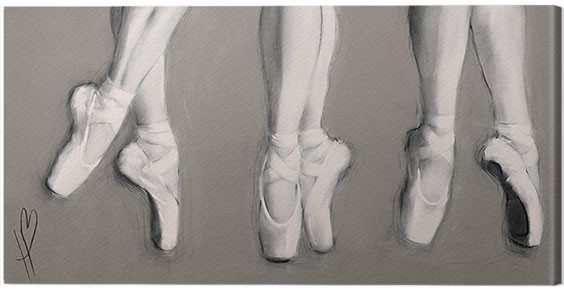 Canvas Print Hazel Bowman - Dancing Feet