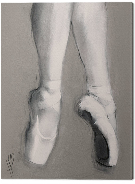 Canvas Print Hazel Bowman - Dancing Feet II