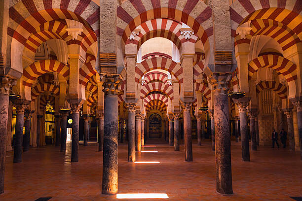 Canvas Print Interior of Mosque of Cordoba, Spain