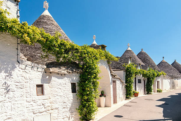 Canvas Print Italy, Apulia, Alberobello, Trulli, dry stone