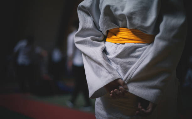 Canvas Print Jiu Jitsu (judo) fighter