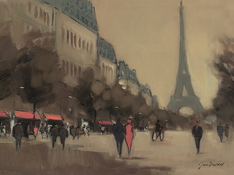 Canvas print Jon Barker Time Out in Paris Fine Art Prints