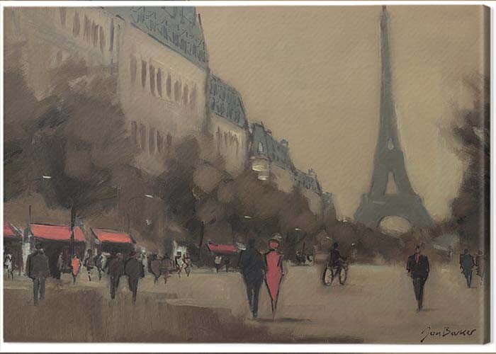 Canvas print Jon Barker Time Out in Paris Fine Art Prints Wall Decorations