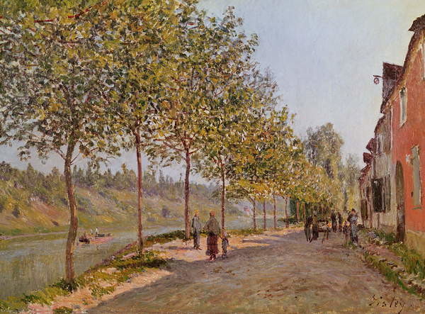 Canvas Print June Morning in Saint-Mammes, 1884