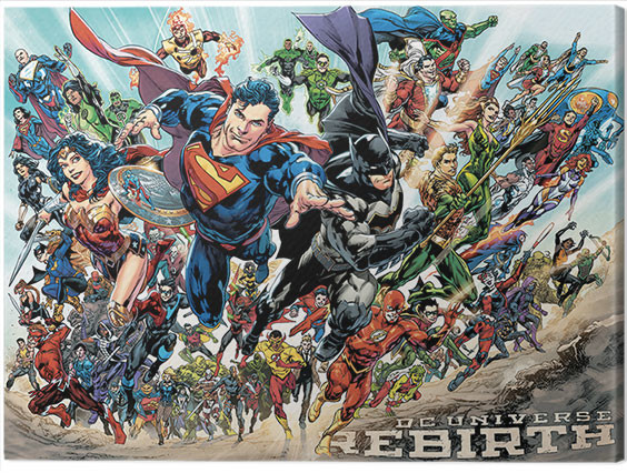 Canvas print Justice League Rebirth Fine Art Prints Wall