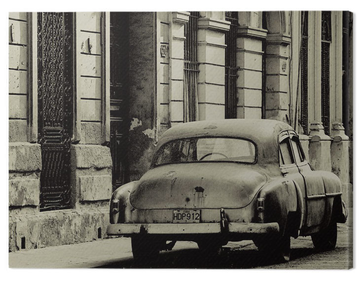 Canvas Print Lee Frost - Vintage Car, Havana, Cuba