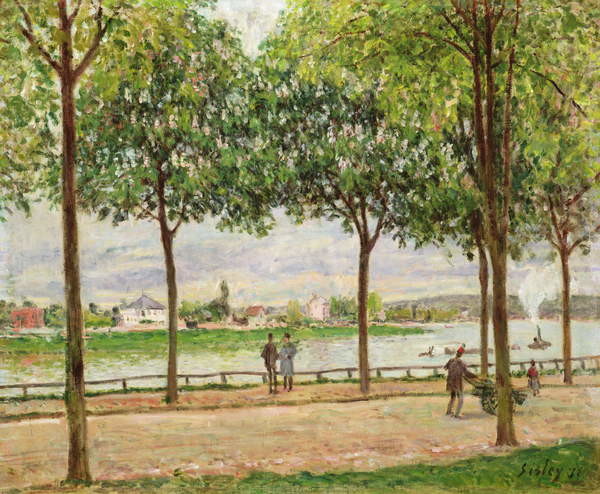 Canvas Print Les Promenade des Marronniers, St Cloud, 1878