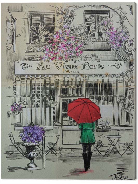 Canvas Print Loui Jover - Au Vieux Paris