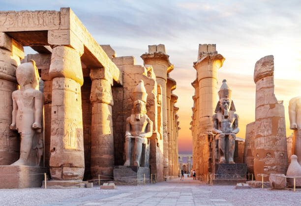 Canvas Print Luxor Temple, famous landmark of Egypt,