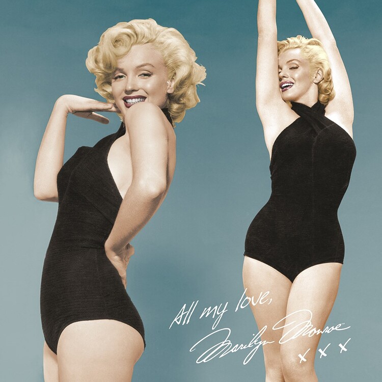 Marilyn Monroe in a bathing suit print by Celebrity Collection