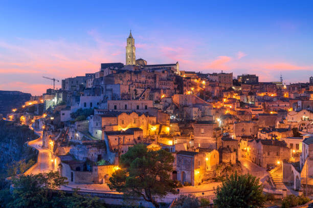 Canvas Print Matera, Italy ancient hilltop town in Basilicata