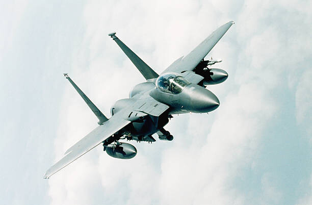 Canvas Print McDonnell Douglas F-15 Eagle in flight
