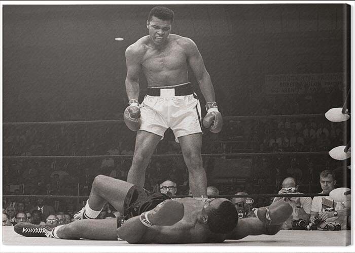 Canvas Print Muhammad Ali - Ali vs Liston Landscape