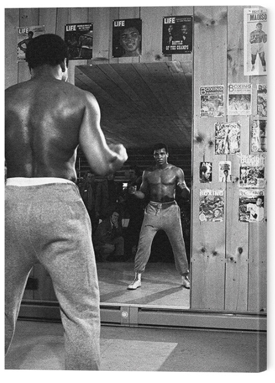 Canvas Print Muhammad Ali - Mirror