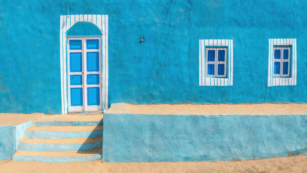 Canvas Print Nubian Village, Aswan, Egypt.