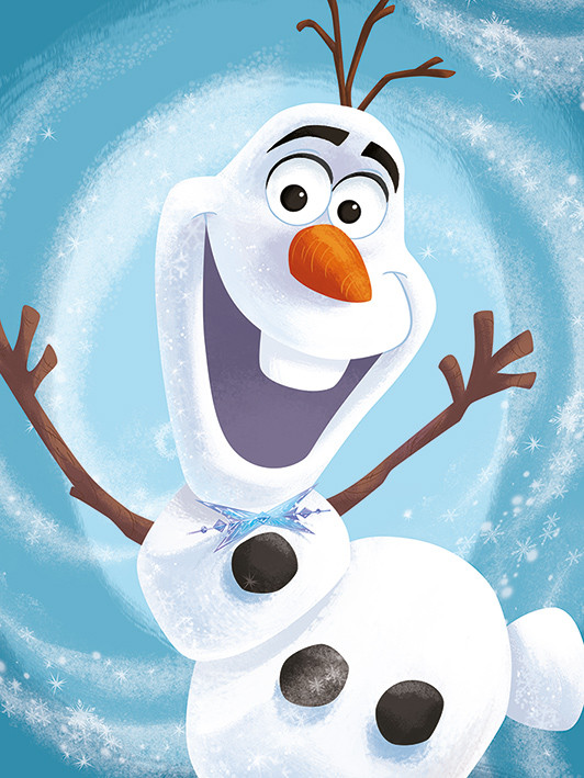 Canvas Print Olaf's Frozen Adventure - Happy