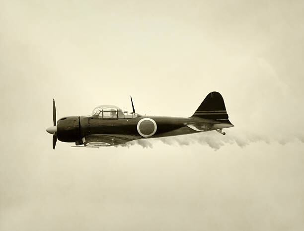 Canvas Print Old Japanese fighter plane