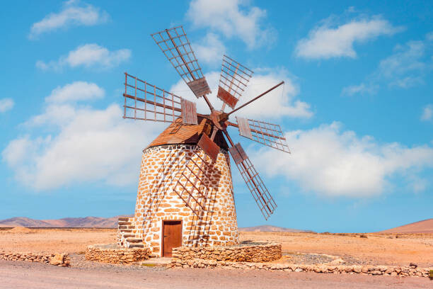 Canvas Print One of the many windmills on