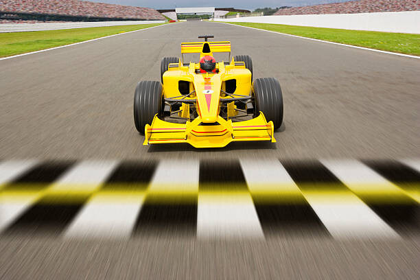 Canvas Print open-wheel single-seater racing car Racecar Crossing