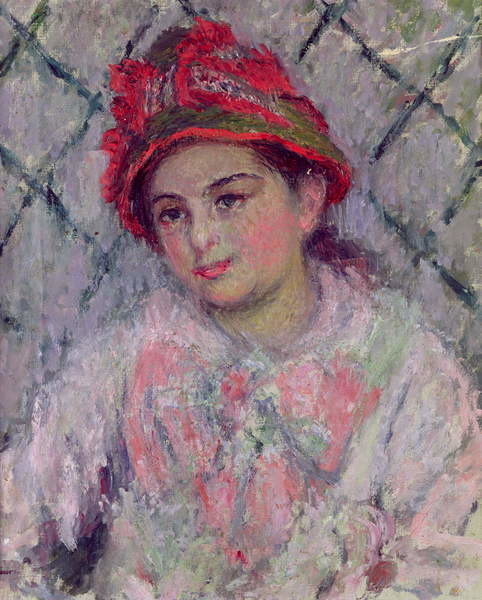 Canvas Print Portrait of Blanche Hoschede  as a Young Girl