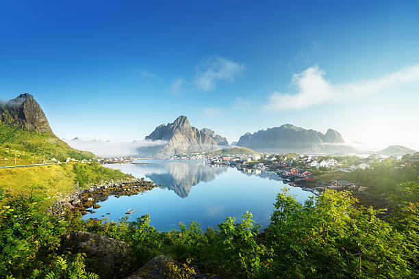 Canvas Print Reine Village, Lofoten Islands, Norway