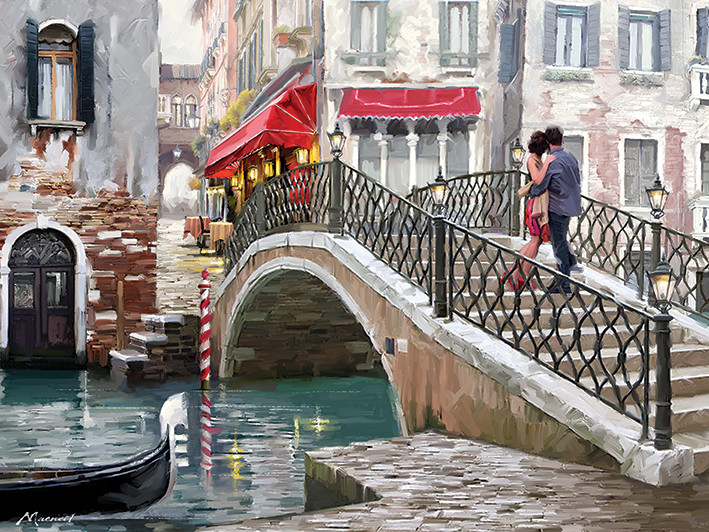 Canvas Print Richard Macneil - Venice Bridge
