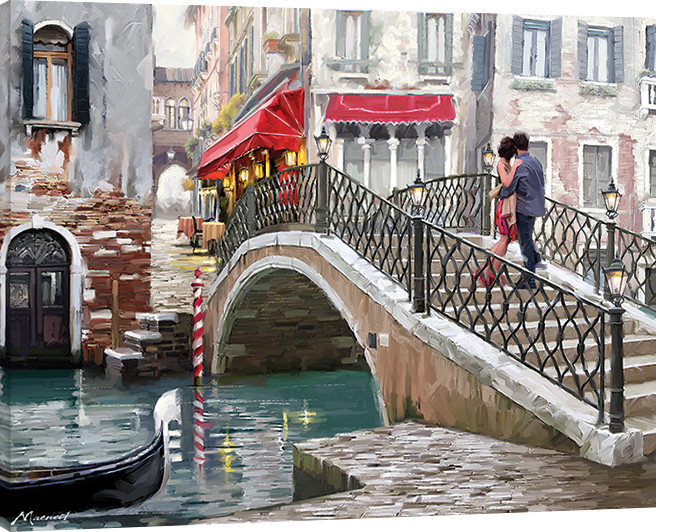 Canvas Print Richard Macneil - Venice Bridge