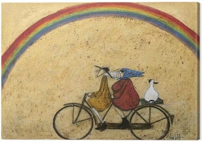 Canvas Print Sam Toft - Somewhere under a Rainbow
