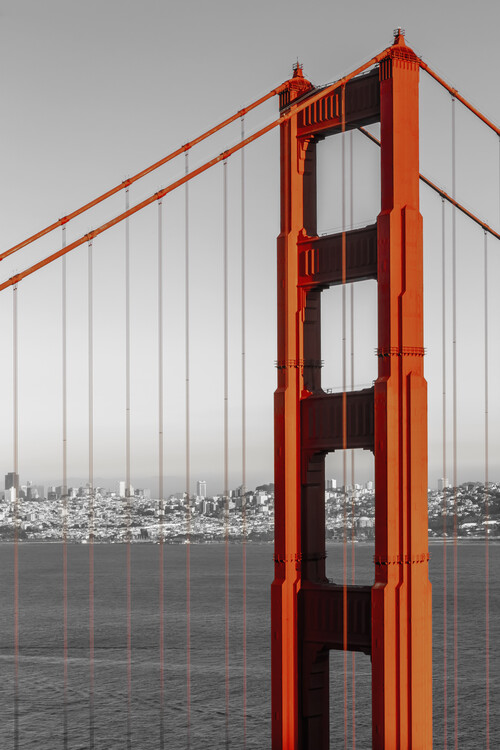 Canvas Print SAN FRANCISCO Golden Gate Bridge | colorkey