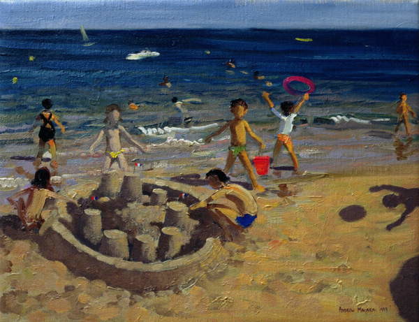 Canvas Print Sandcastle, France, 1999