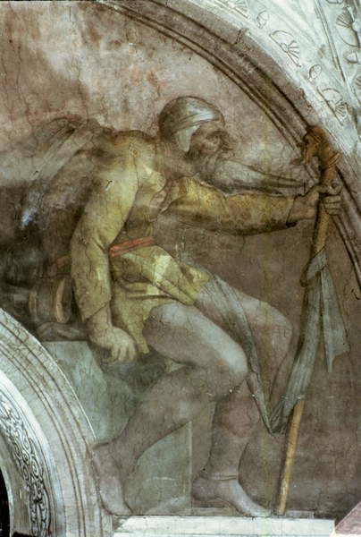 Canvas Print Sistine Chapel Ceiling: One of the Ancestors of God