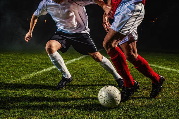 Canvas Print Soccer Players in Action