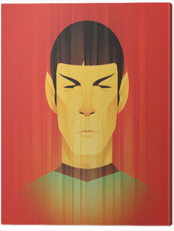 Canvas Print Star Trek - Beaming Spock - 50th Anniversary