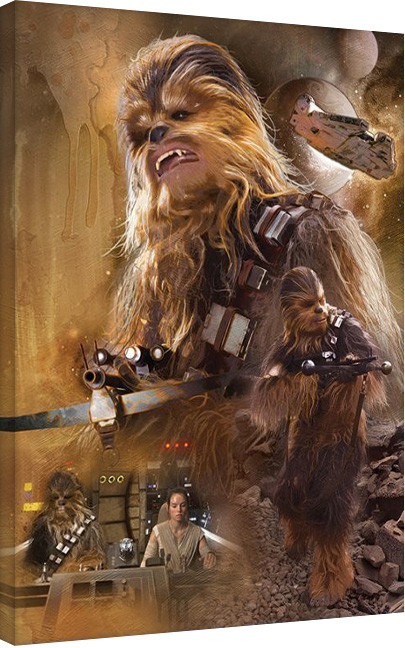 licentie Chemicaliën Renderen Canvas print Star Wars Episode VII: The Force Awakens - Chewbacca Art |  Fine Art Prints & Wall Decorations