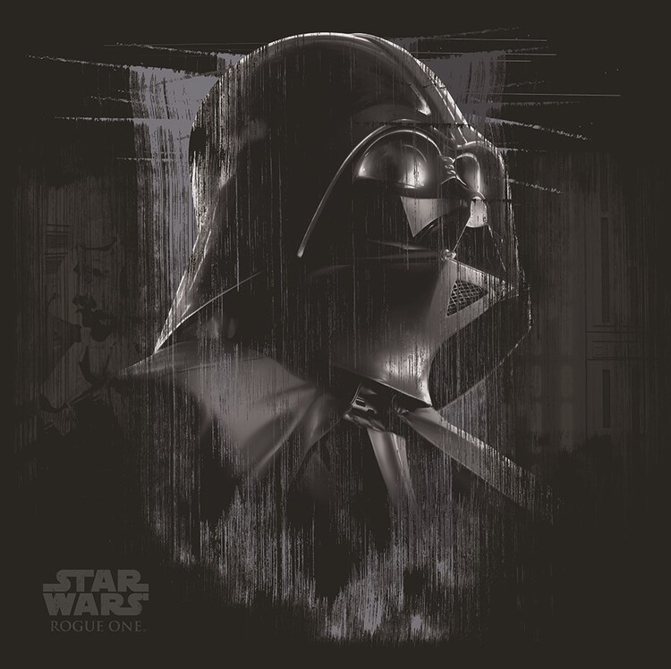Canvas print Star Wars: Rogue One - Darth Vader Black