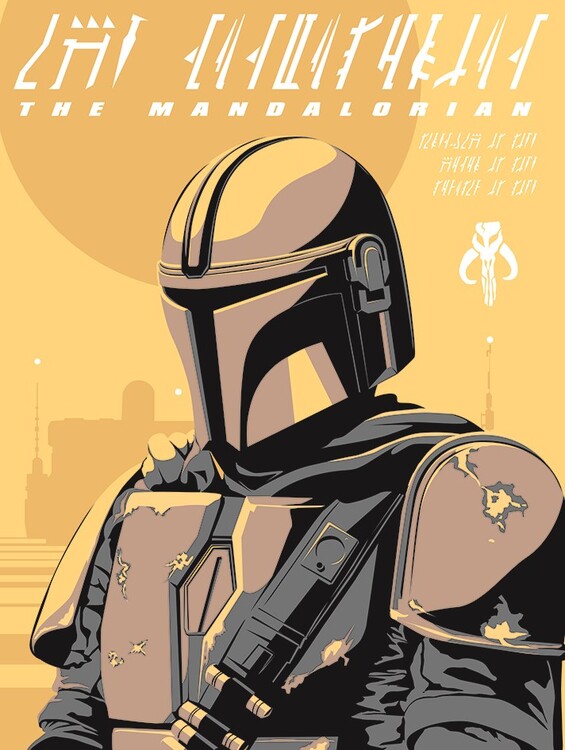 Canvas print Star Wars: The Mandalorian - Illustration | Fine Art Prints &  Wall Decorations