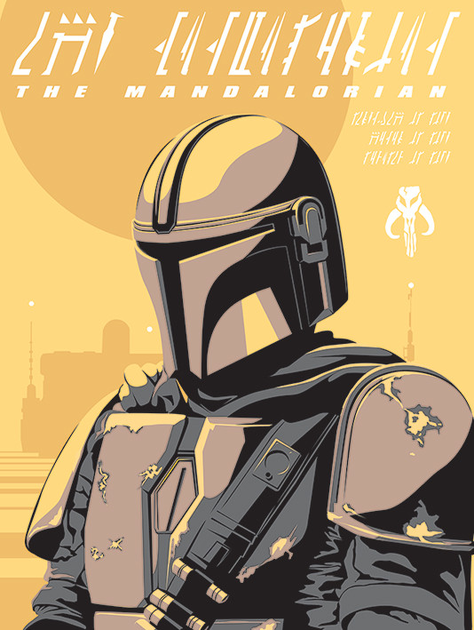 1832 Star Wars The Mandalorian TV Poster Wall Art Maxi 2019 Prints New Shows