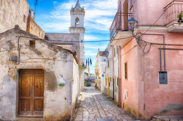 Canvas Print Streets of Bernalda, a little village