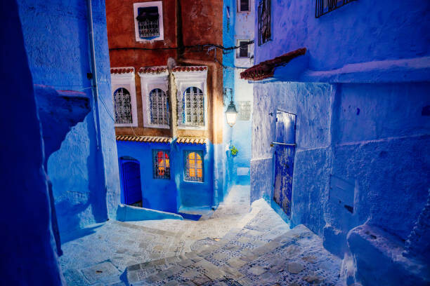 Canvas Print The blue city of Chefchaouen, Morocco.