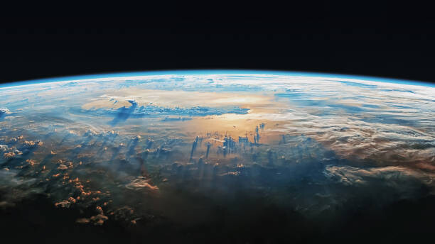 Canvas Print The Earth viewed from the orbit