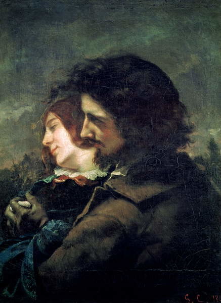 Canvas Print The Happy Lovers, 1844
